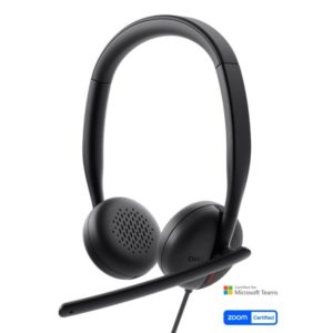 Dell Wired Headset WH3024 + Dell Wired Headset Ear Cushions - HE324